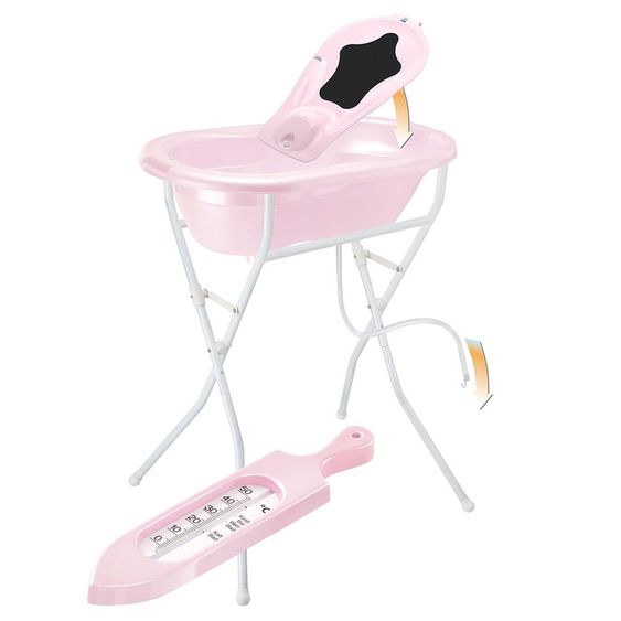 Rotho Babydesign Ideale Badelösung Top - 5-teilig - Tender Rosé Perl