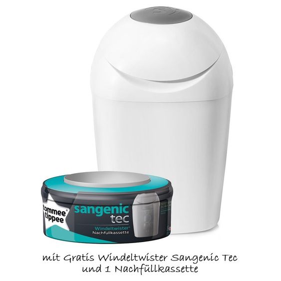 Rotho Babydesign Ideale Badelösung Top - Perlweiß Creme + Gratis Windeltwister Sangenic Tec