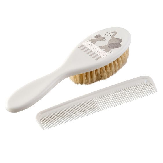 Rotho Babydesign Comb & Brush - Modern Elephants