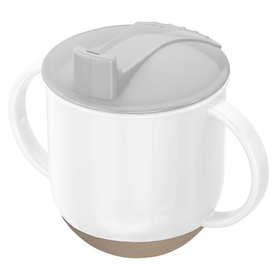 Rotho Babydesign Schaukeltasse Modern Feeding - Weiß Silbergrau Taupe Perl