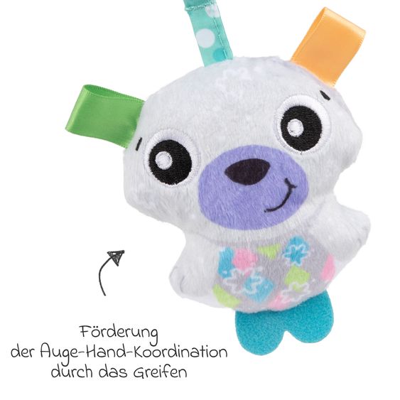 Rotho Babydesign Spieltier zum Aufhängen / Kinderwagenhänger Explore Together - Eisbär