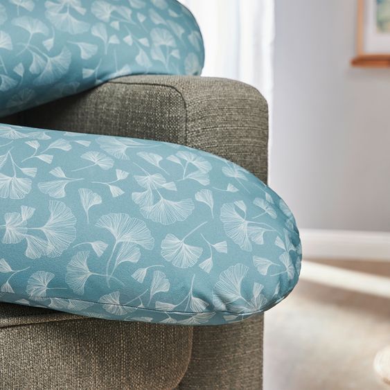 Rotho Babydesign Stillkissen Multi mit Mikroperlen-Füllung inkl. Bezug 190 cm - Ginkgo