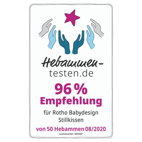 Rotho Babydesign Stillkissen Multi mit Mikroperlen-Füllung inkl. Bezug 190 cm - Limited Edition - Natural Leaves