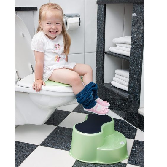 Rotho Babydesign Tritthocker Top 2-stufig - Lindgrün Perl