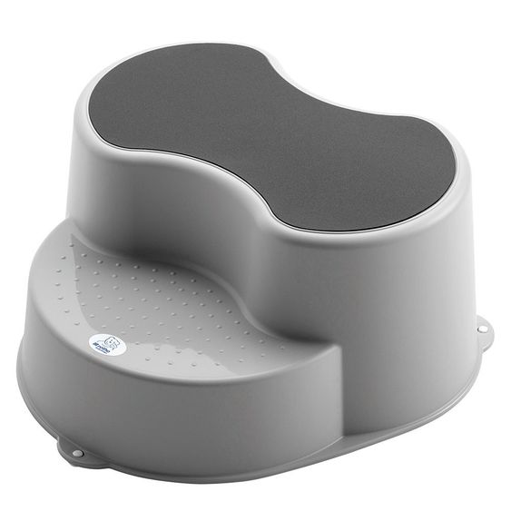 Rotho Babydesign Tritthocker Top 2-stufig - Silber Grau