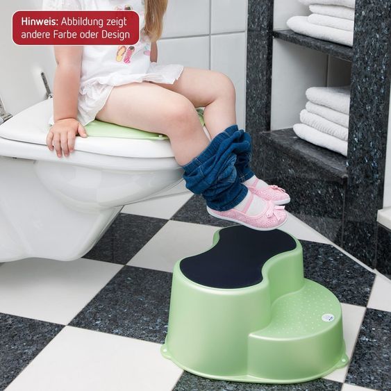 Rotho Babydesign Tritthocker Top 2-stufig - Silber Grau