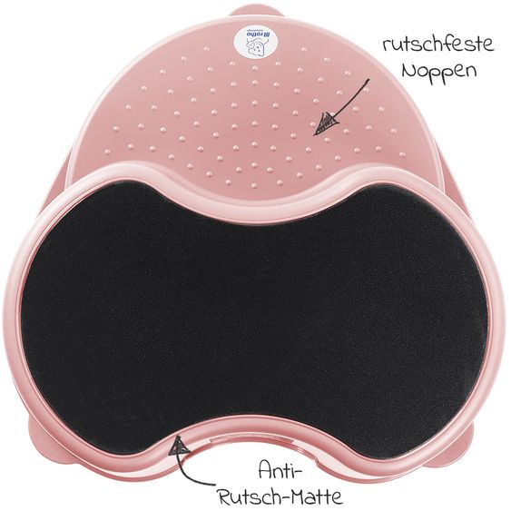 Rotho Babydesign Tritthocker Top 2-stufig - Soft Rose