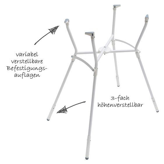 Rotho Babydesign Wannenständer höhenverstellbar & klappbar - Weiß