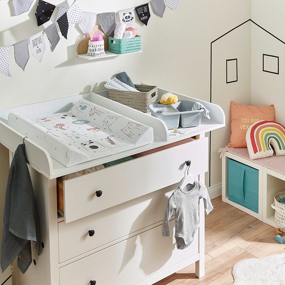 Rotho Babydesign Wickelmulde Folie 2-Keil - Happy Faces
