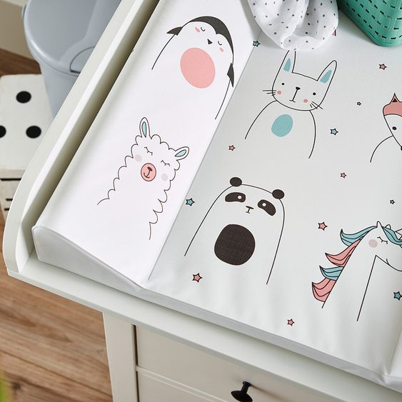 Rotho Babydesign Wickelmulde Folie 2-Keil - Happy Faces