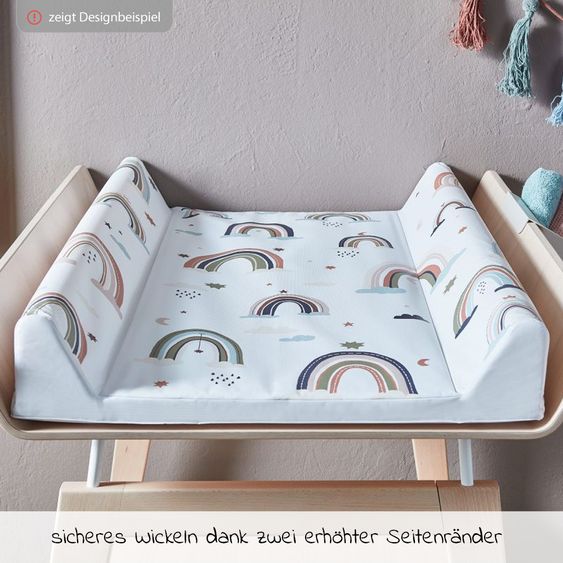 Rotho Babydesign Vaschetta fasciatoio in lamina a 2 bordi - Sky Blue