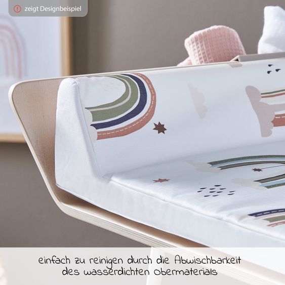 Rotho Babydesign Vaschetta fasciatoio in lamina a 2 bordi - Sky Blue