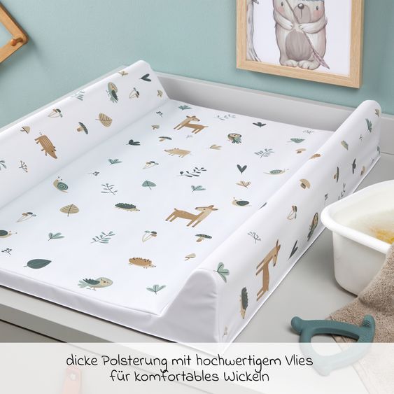 Rotho Babydesign Wickelmulde Folie 2-Keil - Waldtiere