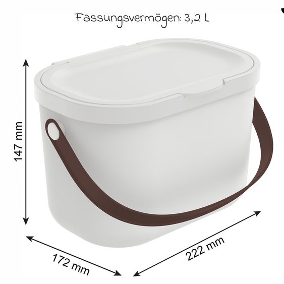 Rotho Babydesign Changing table organizer Yuma - Mistletoe White