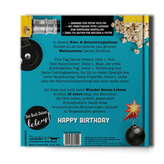 Rundfux Erinnerungsbuch - Happy Birthday