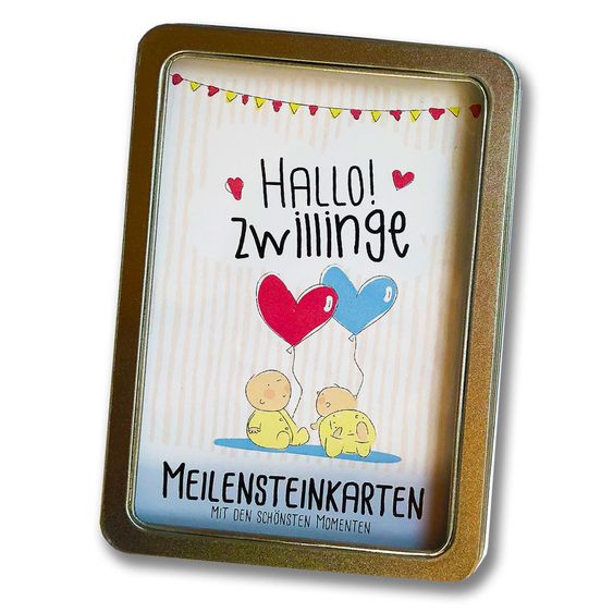 Rundfux Meilensteinkarten - Für Zwillinge (31 Karten)