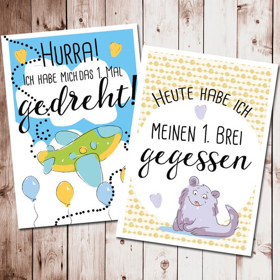 Rundfux Meilensteinkarten - Für Zwillinge (31 Karten)