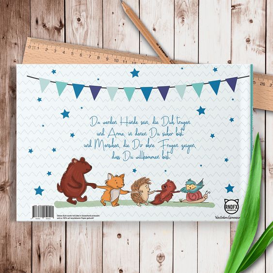 Rundfux Personalizable baptism album - boy