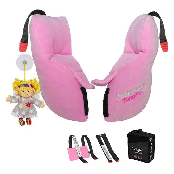 Sandini Cuscino di sicurezza SleepFix XS con figura in tessuto Stella - Rosa