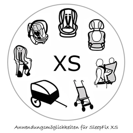 Sandini Cuscino di sicurezza SleepFix XS con figura in tessuto Stella - Rosa