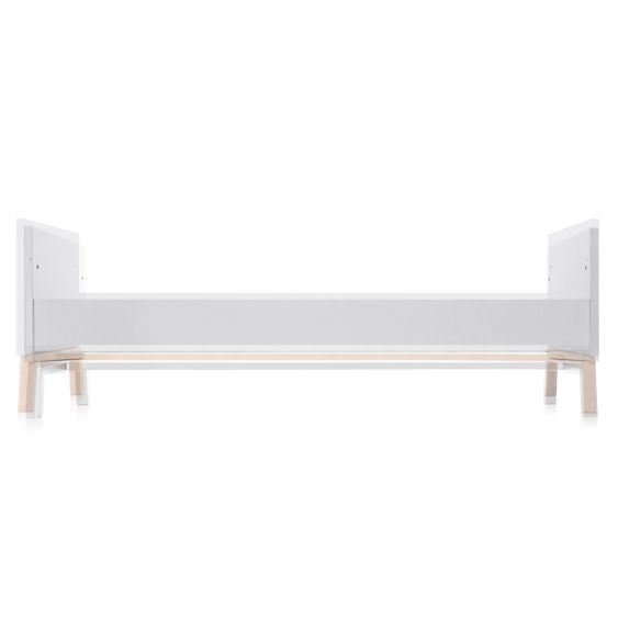Schardt Baby- und Kinderbett Designline Deluxe Buche teilmassiv 70 x 140 cm - Weiß