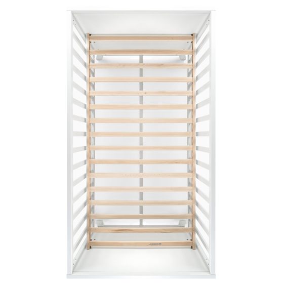 Schardt Baby- und Kinderbett Designline Deluxe Buche teilmassiv 70 x 140 cm - Weiß
