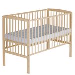 Extra bed Micky Plus also for box spring beds nature 60 x 120 cm