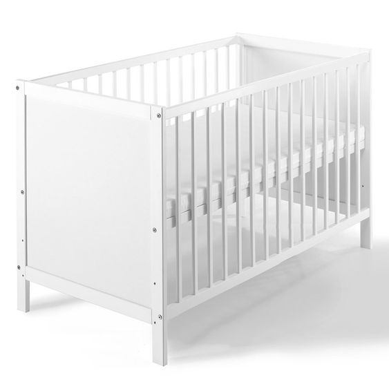 Schardt Kinderbett Leo Kiefer massiv 60 x 120 cm - Weiß