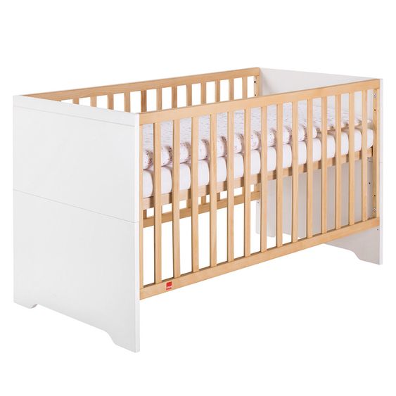 Schardt Coco White nursery with 2-door wardrobe, bed, changing unit