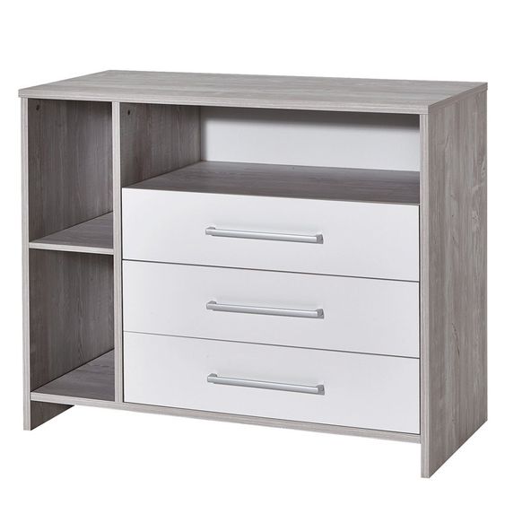 Schardt Kinderzimmer Eco Cascina mit 3-türigem Schrank, Bett, Wickelkommode