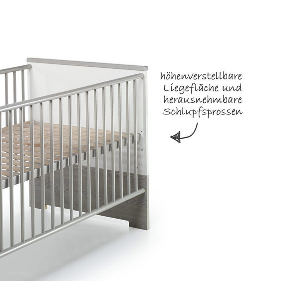 Schardt Kinderzimmer Eco Silber 15-tlg. mit 3-türigem Schrank inkl. Textilkollektion Waldtiere