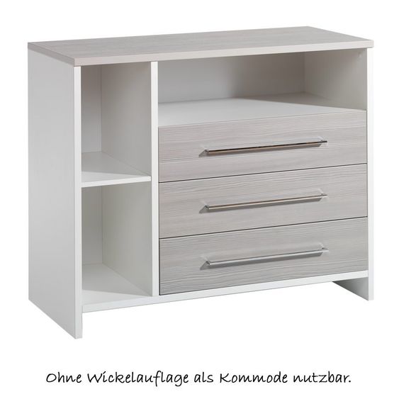Schardt Kinderzimmer Eco Silber 15-tlg. mit 3-türigem Schrank inkl. Textilkollektion Waldtiere