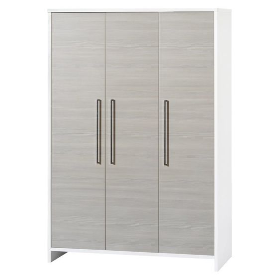 Schardt Kinderzimmer Eco Silber 15-tlg. mit 3-türigem Schrank inkl. Textilkollektion Waldtiere