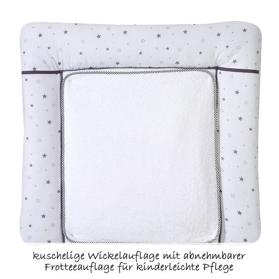 Schardt Kinderzimmer Eco Star 15-tlg. mit Schiebetürschrank inkl. Textilkollektion Sternchen Grau