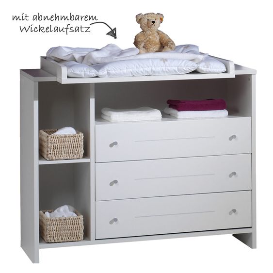 Schardt Kinderzimmer Eco Stripe 15-tlg. mit 2-türigem Schrank inkl. Textilkollektion Stern Grau