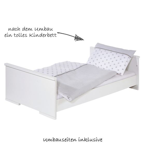 Schardt Kinderzimmer Maxx Fleetwood 15-tlg. mit 2-türigem Schrank inkl. Textilkollektion Ice Crystal Grau