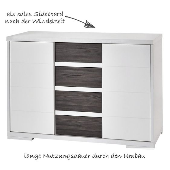 Schardt Kinderzimmer Maxx Fleetwood 15-tlg. mit 2-türigem Schrank inkl. Textilkollektion Ice Crystal Grau
