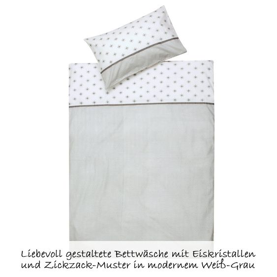 Schardt Kinderzimmer Maxx Fleetwood 15-tlg. mit 2-türigem Schrank inkl. Textilkollektion Ice Crystal Grau