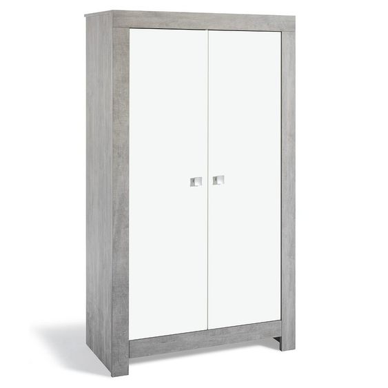 Schardt Children's room Nordic Driftwood 15-pcs. with 2-door wardrobe incl. textile collection Star Grey
