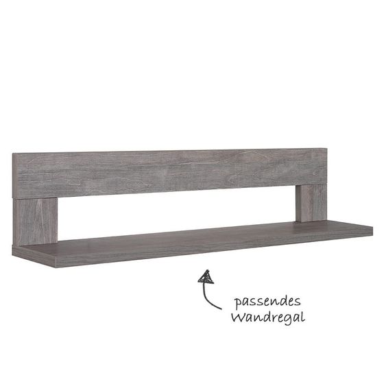 Schardt Children's room Nordic Driftwood 15-pcs. with 2-door wardrobe incl. textile collection Star Grey