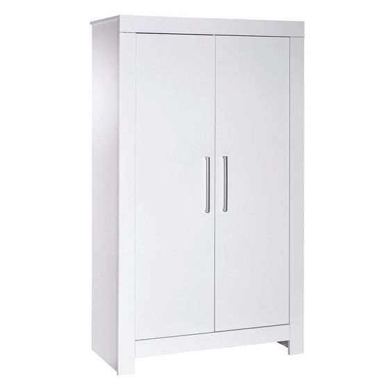 Schardt Nordic White nursery with 2-door wardrobe, bed, changing unit