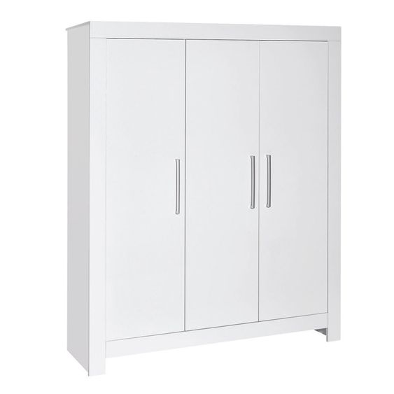 Schardt Kinderzimmer Nordic White mit 3-türigem Schrank, Bett, Wickelkommode