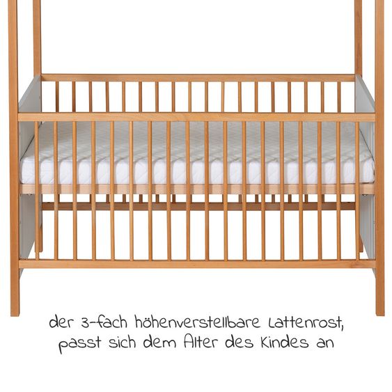 Schardt Kinderzimmer Venice 13-tlg. mit 3-türigem Schrank inkl. Textilkollektion Big Star Grey -