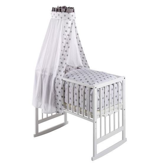 Schardt Multifunktionsbett  5-1 Weiß - Big Stars Grey