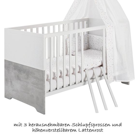 Schardt Economy set nursery Coco Grey with bed and changing unit