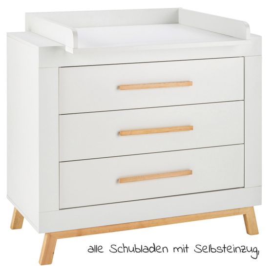 Schardt Sparset Kinderzimmer Miami White 15-tlg. Inkl. Textilkollektion Sternchen grau -