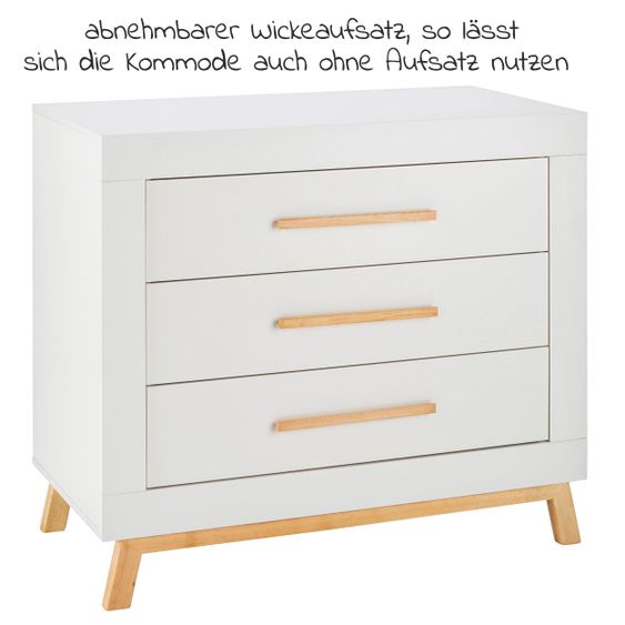 Schardt Sparset Kinderzimmer Miami White 15-tlg. Inkl. Textilkollektion Sternchen grau -