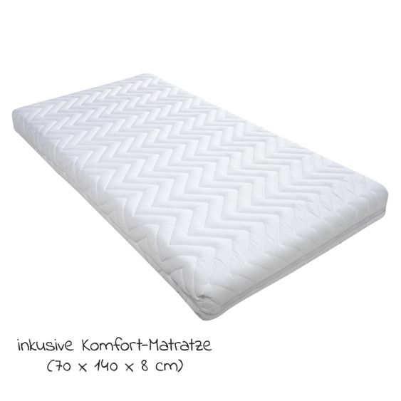 Schardt Sparset Kinderzimmer Miami White 15-tlg. Inkl. Textilkollektion Sternchen grau -