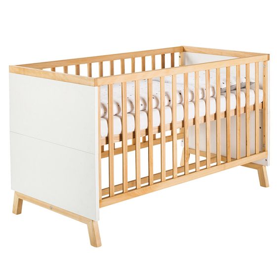 Schardt Sparset Kinderzimmer Miami White mit Bett und Wickelkommode -