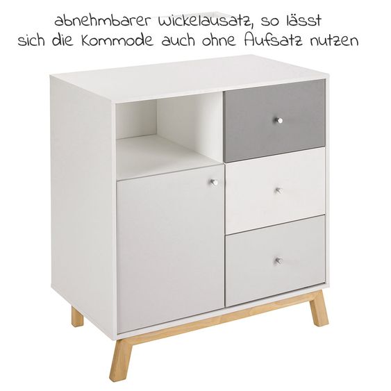 Schardt Sparset Kinderzimmer Vegas 15-tlg. Inkl. Textilkollektion Origami Black